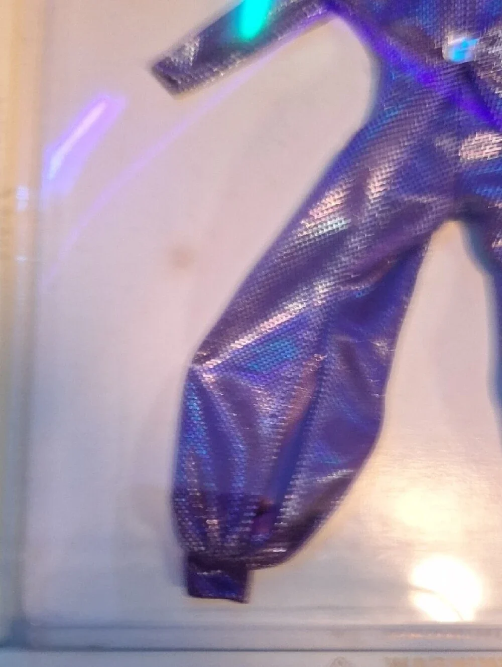 Vintage Rare Mikelman Paul David Purple Shimmer Jumpsuit Hat Fits Barbie NRFB